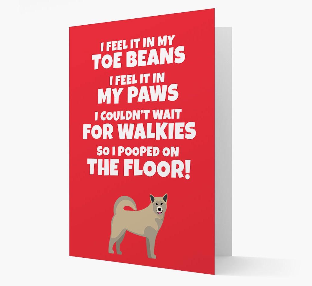 'I feel it in my...' - Personalized {breedFullName} Card