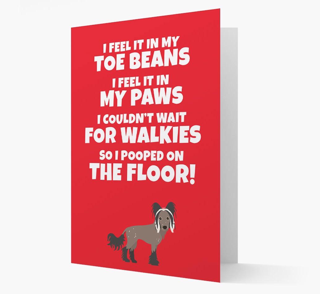 'I feel it in my...' - Personalized {breedFullName} Card