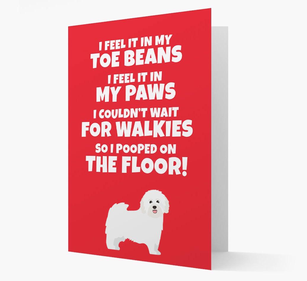 'I feel it in my...' - Personalized {breedFullName} Card