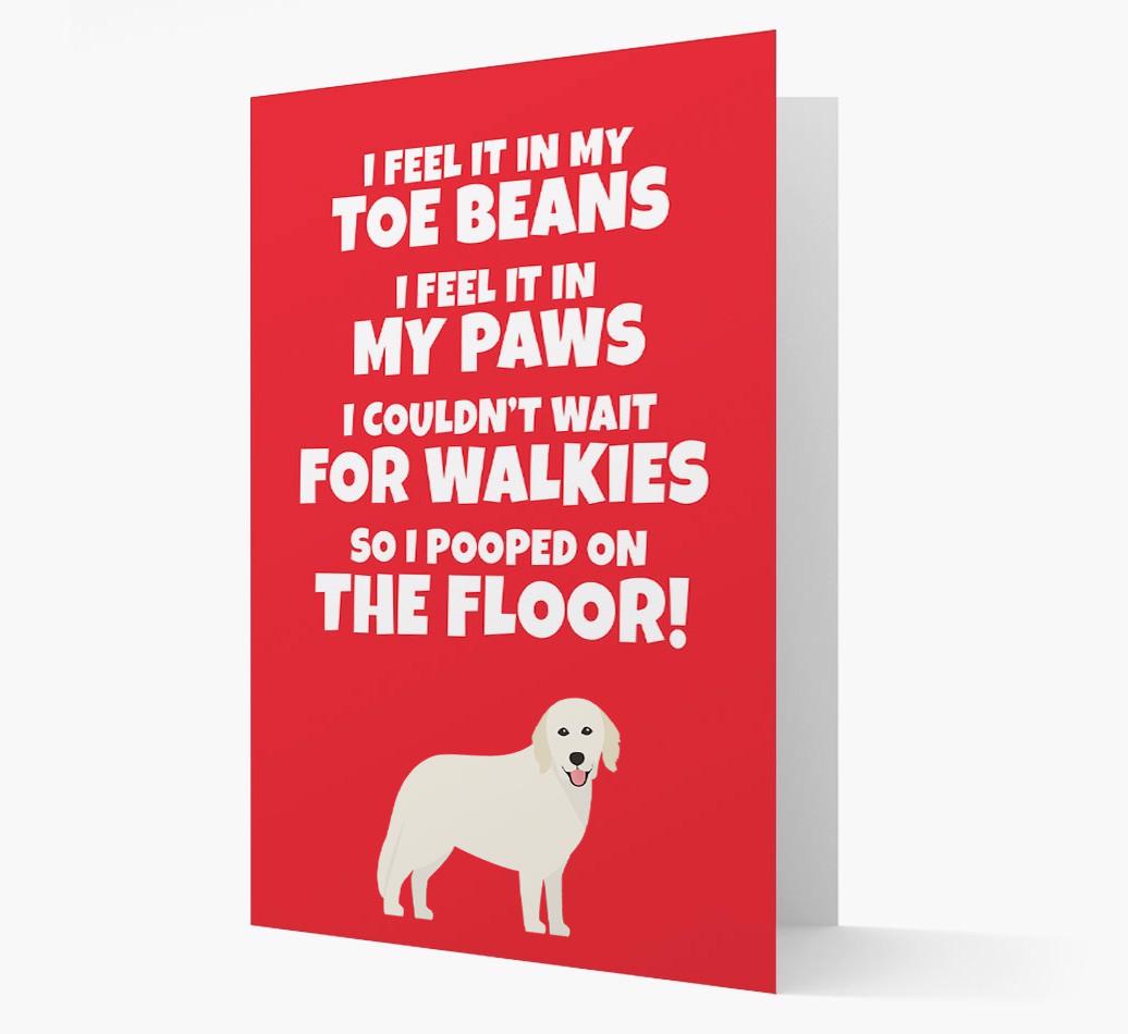 'I feel it in my...' - Personalized {breedFullName} Card