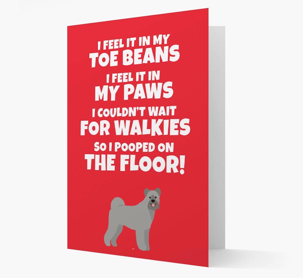 'I feel it in my...' - Personalized {breedFullName} Card