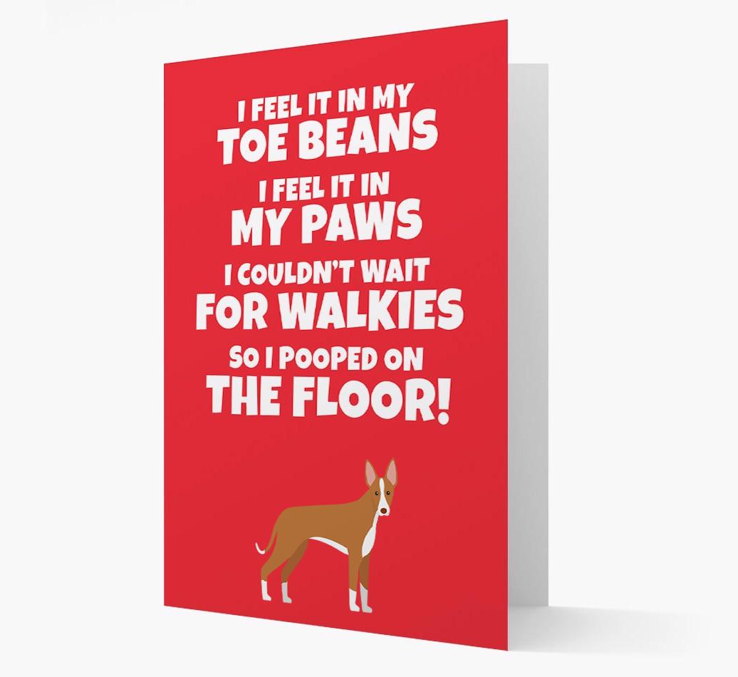 'I feel it in my...' - Personalized {breedFullName} Card