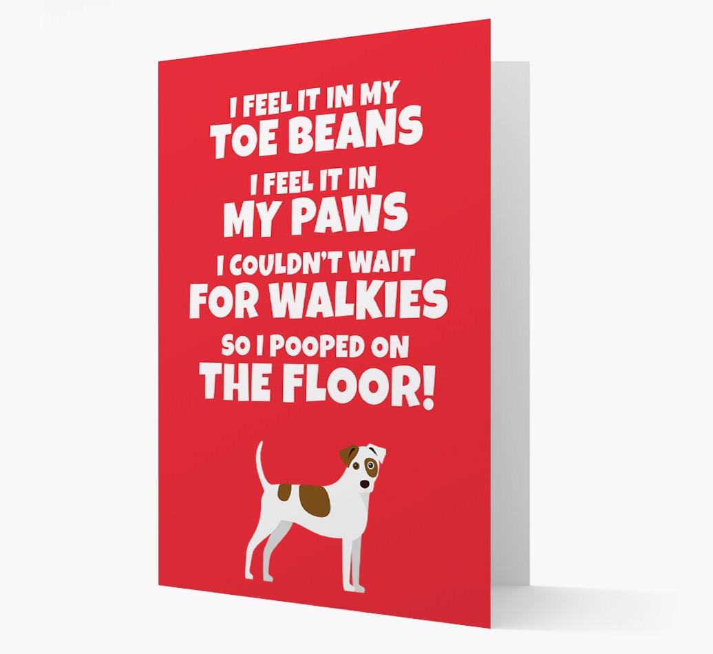 'I feel it in my...' - Personalized {breedFullName} Card