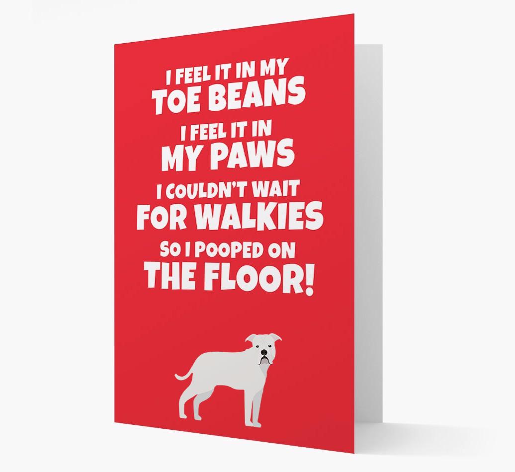 'I feel it in my...' - Personalized {breedFullName} Card