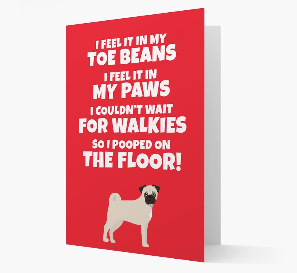 'I feel it in my...' - Personalized {breedFullName} Card