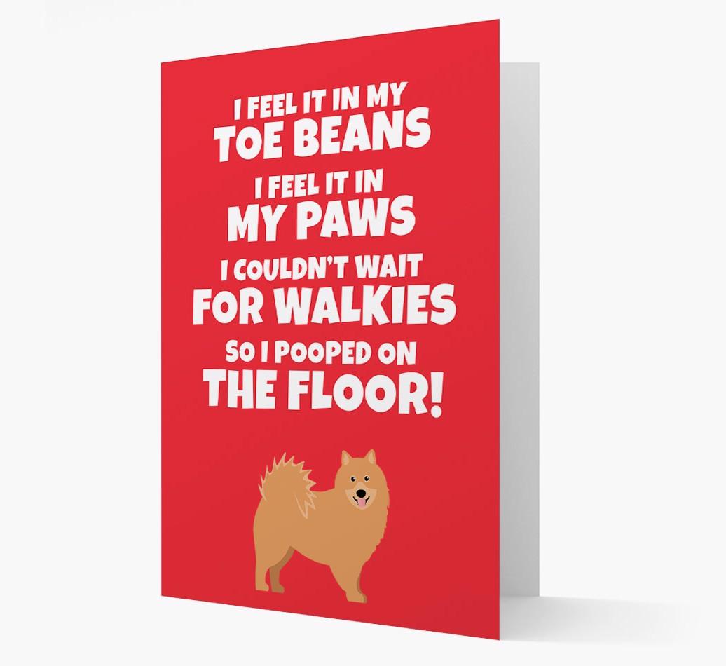 'I feel it in my...' - Personalized {breedFullName} Card