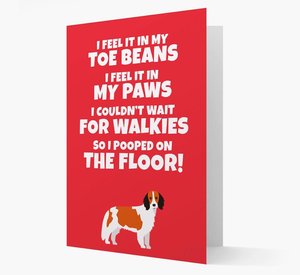 'I feel it in my...' - Personalized {breedFullName} Card