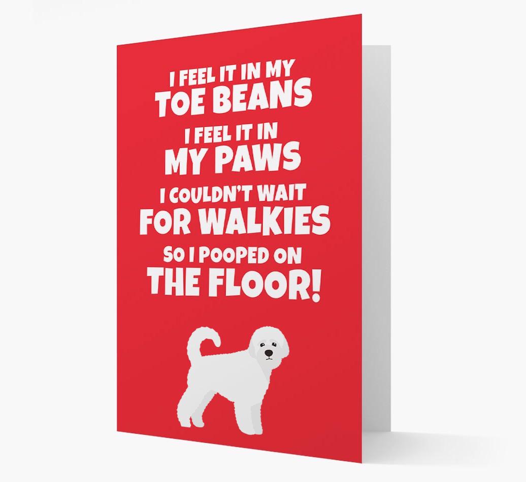 'I feel it in my...' - Personalized {breedFullName} Card