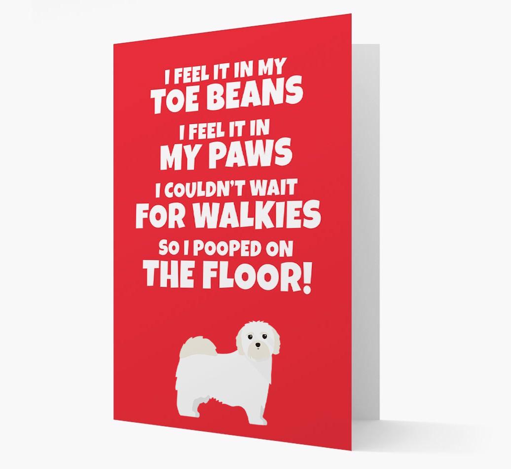 'I feel it in my...' - Personalized {breedFullName} Card