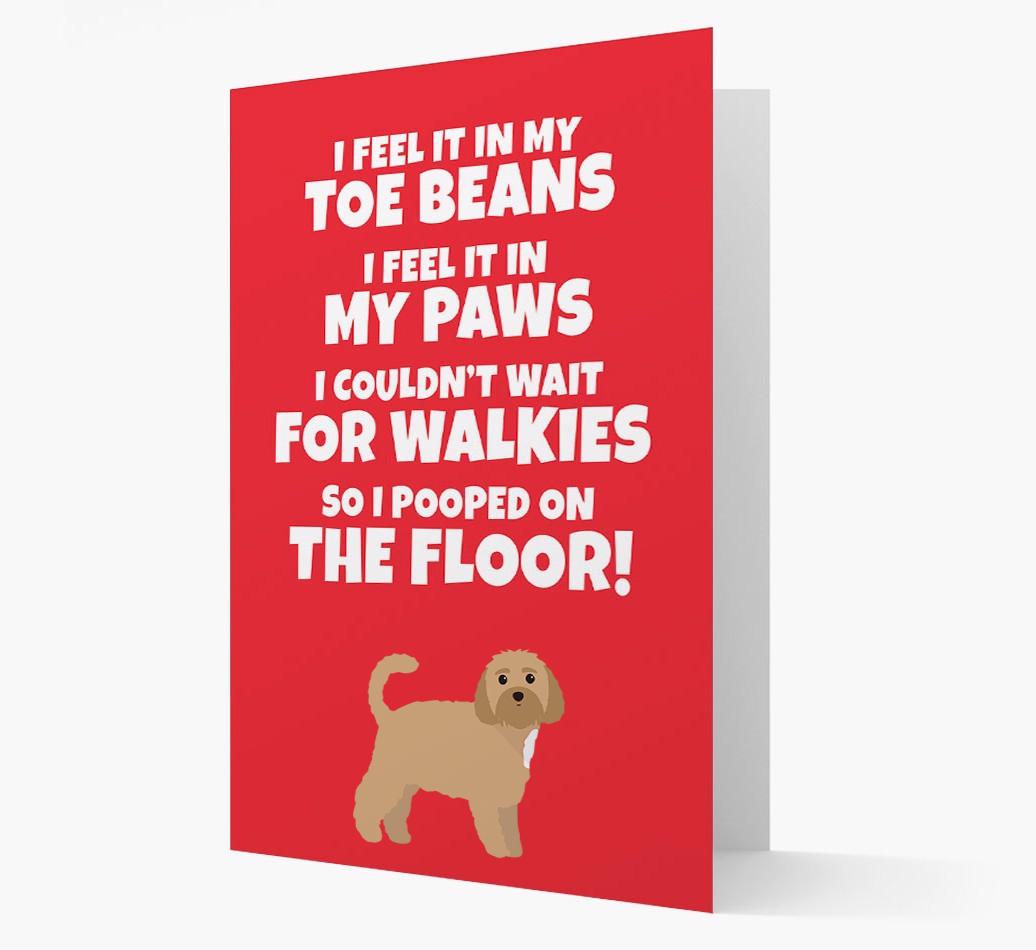 'I feel it in my...' - Personalized {breedFullName} Card