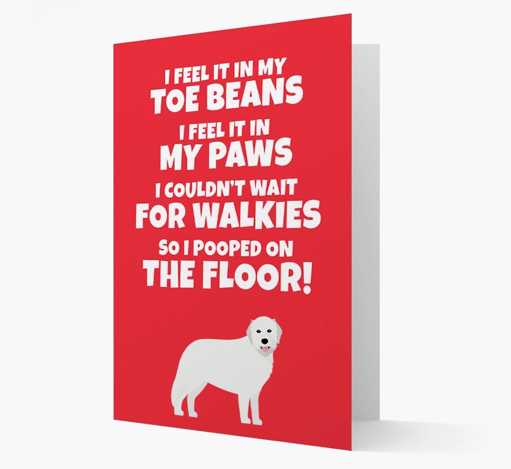 'I feel it in my...' - Personalized {breedFullName} Card