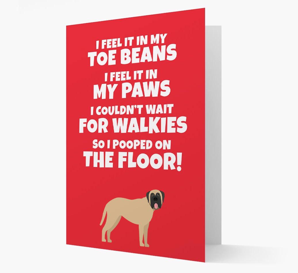 'I feel it in my...' - Personalized {breedFullName} Card