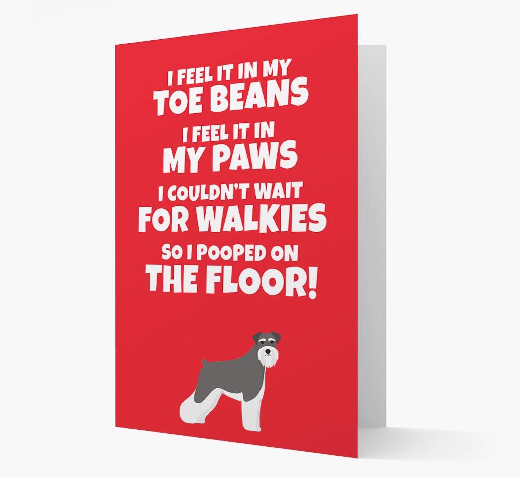 'I feel it in my...' - Personalized {breedFullName} Card