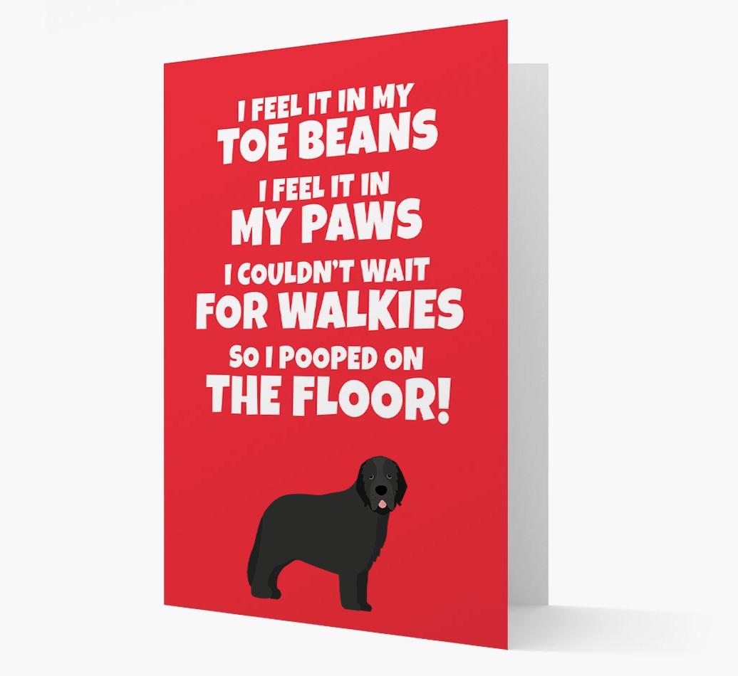 'I feel it in my...' - Personalized {breedFullName} Card