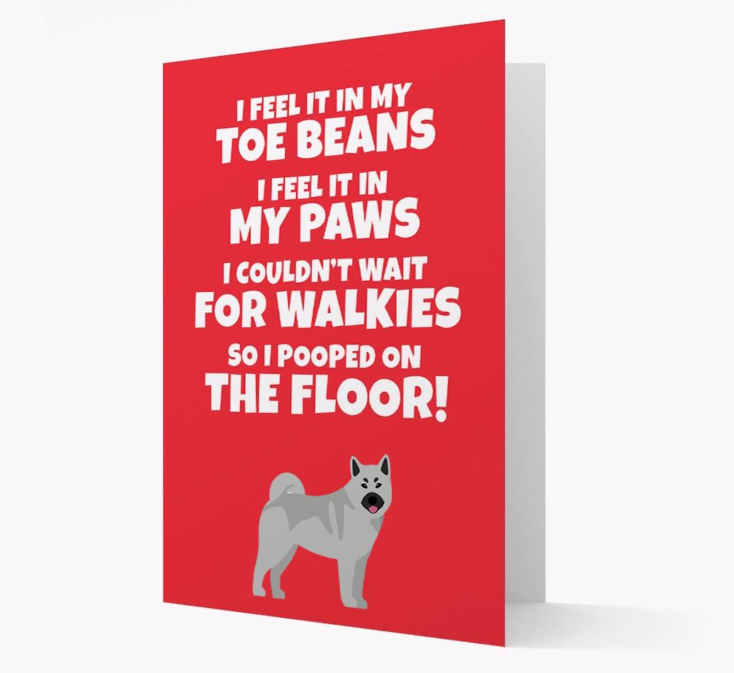 'I feel it in my...' - Personalized {breedFullName} Card