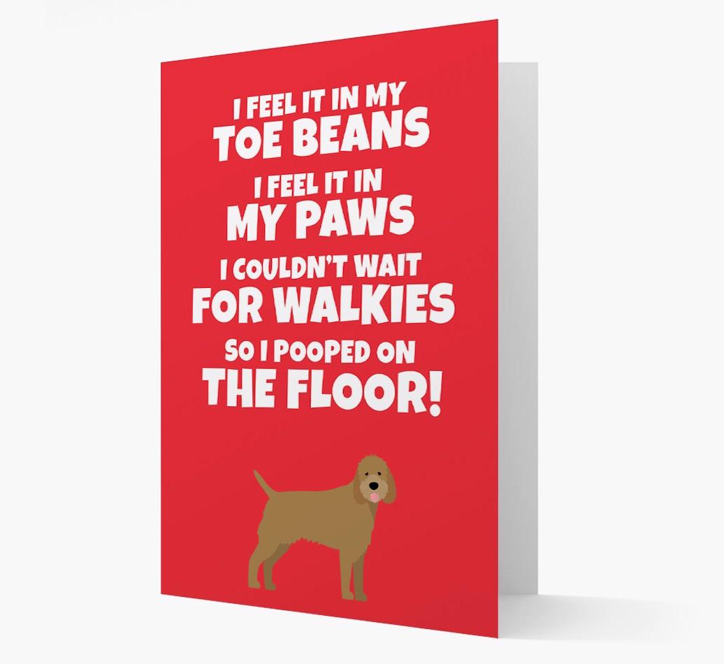 'I feel it in my...' - Personalized {breedFullName} Card