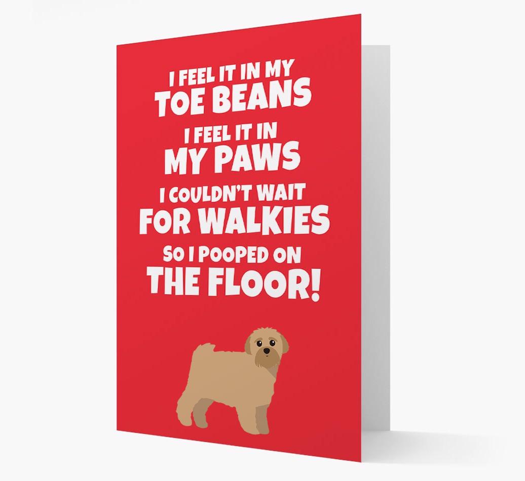 'I feel it in my...' - Personalized {breedFullName} Card