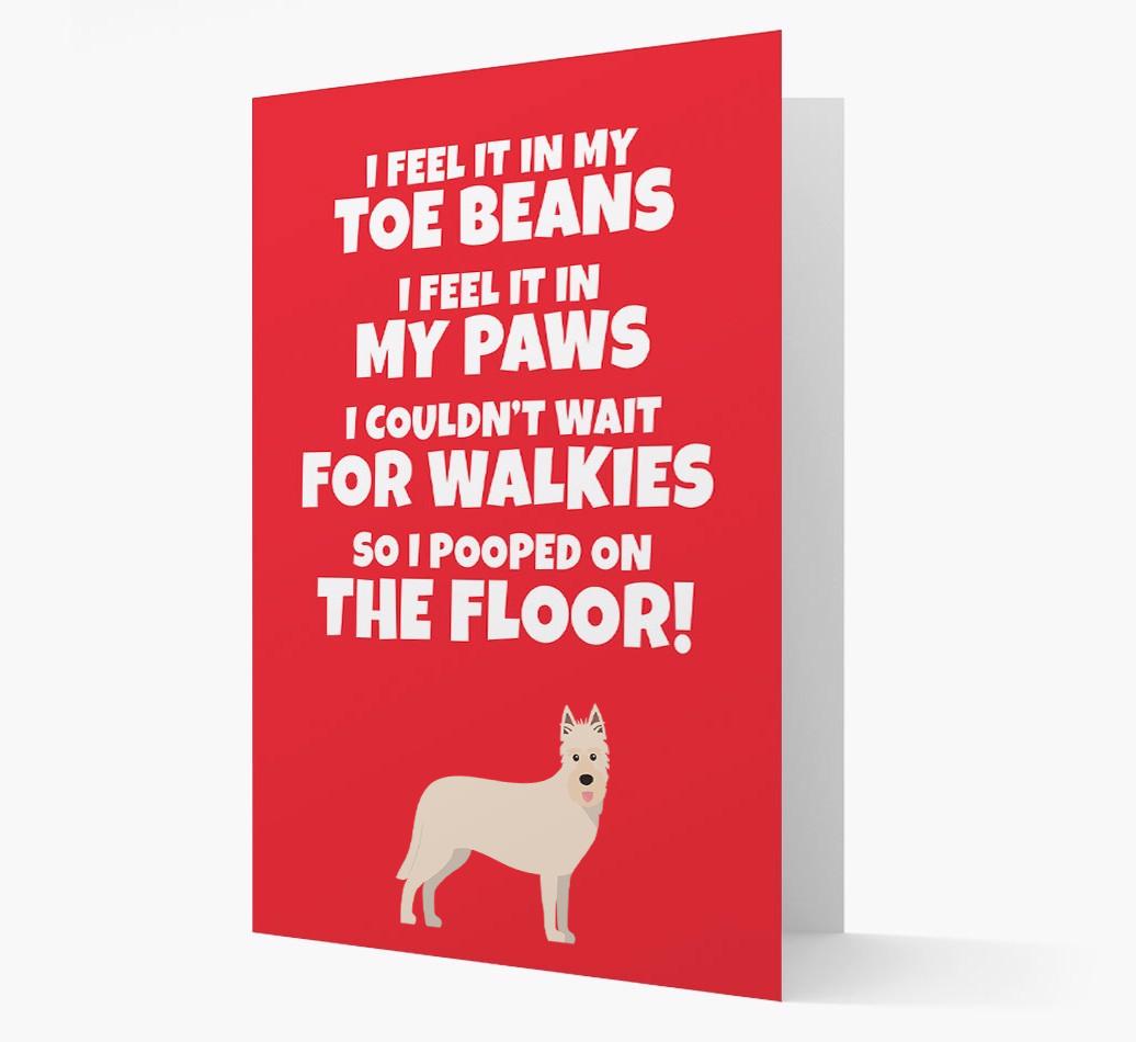 'I feel it in my...' - Personalized {breedFullName} Card