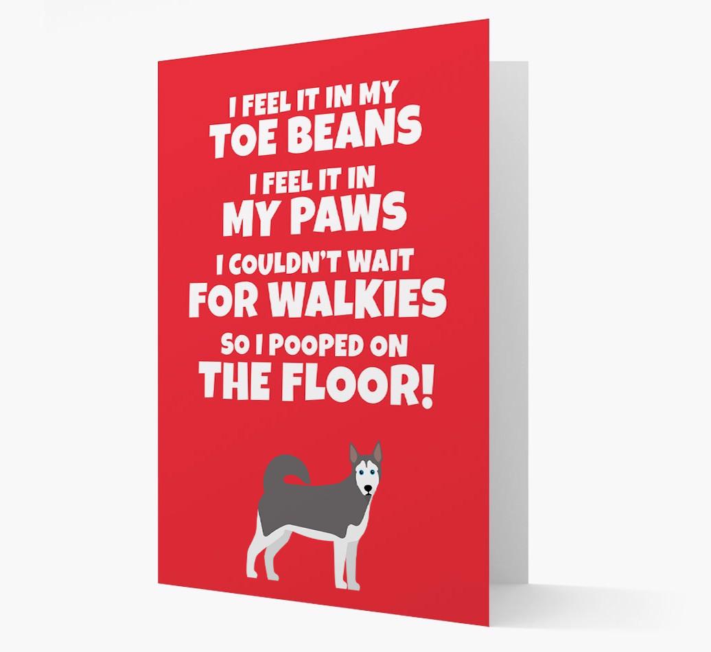 'I feel it in my...' - Personalized {breedFullName} Card