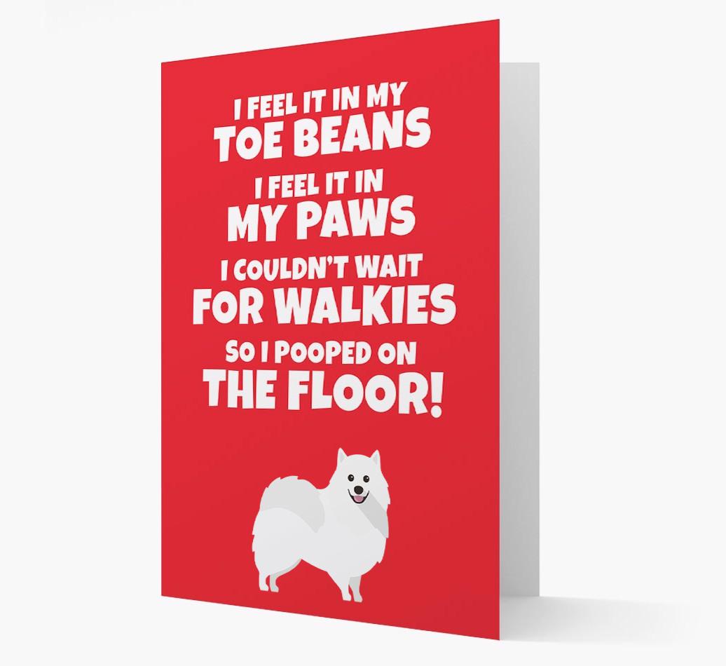 'I feel it in my...' - Personalized {breedFullName} Card