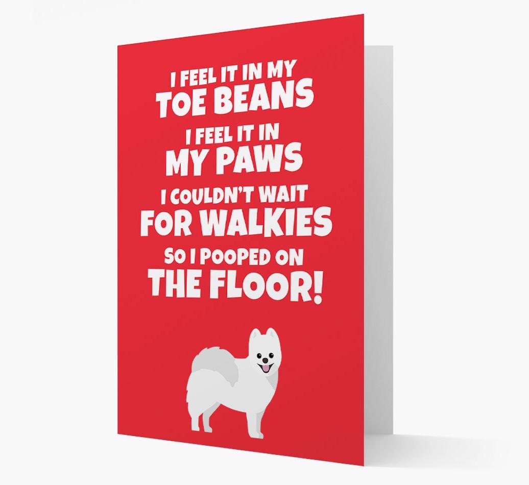 'I feel it in my...' - Personalized {breedFullName} Card