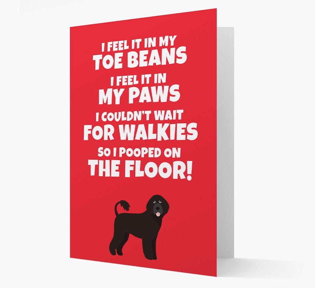 'I feel it in my...' - Personalized {breedFullName} Card