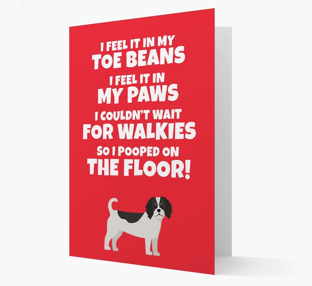 'I feel it in my...' - Personalized {breedFullName} Card