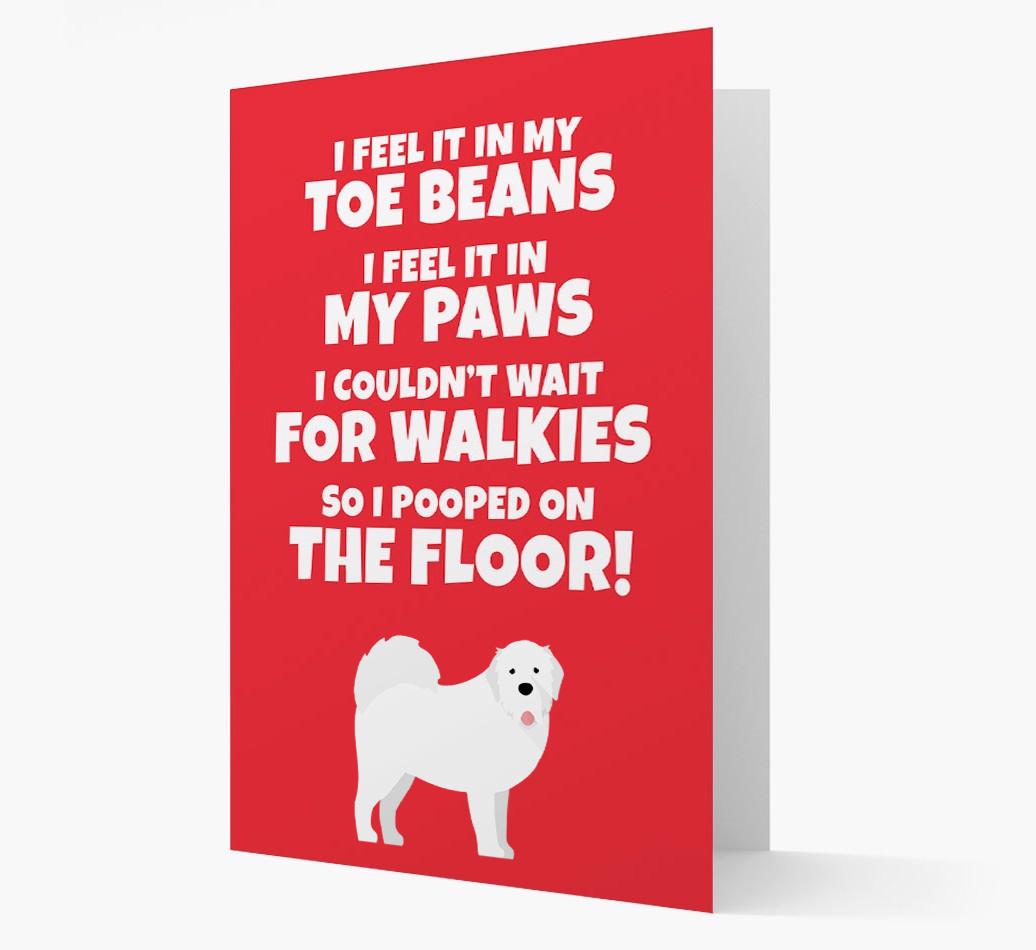 'I feel it in my...' - Personalized {breedFullName} Card