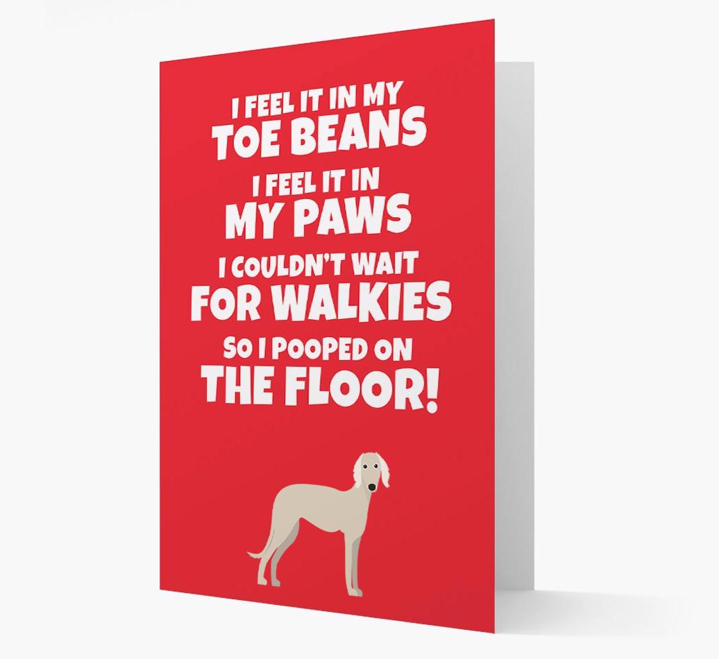 'I feel it in my...' - Personalized {breedFullName} Card