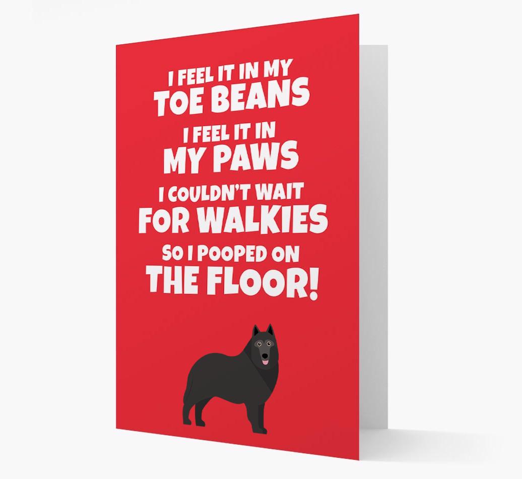 'I feel it in my...' - Personalized {breedFullName} Card