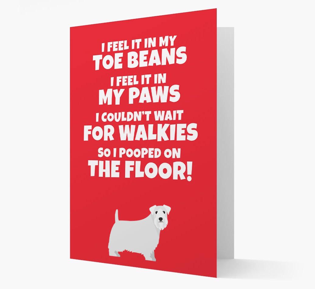 'I feel it in my...' - Personalized {breedFullName} Card