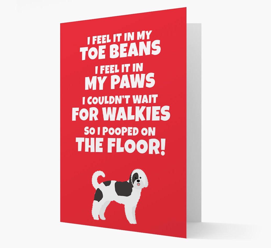 'I feel it in my...' - Personalized {breedFullName} Card