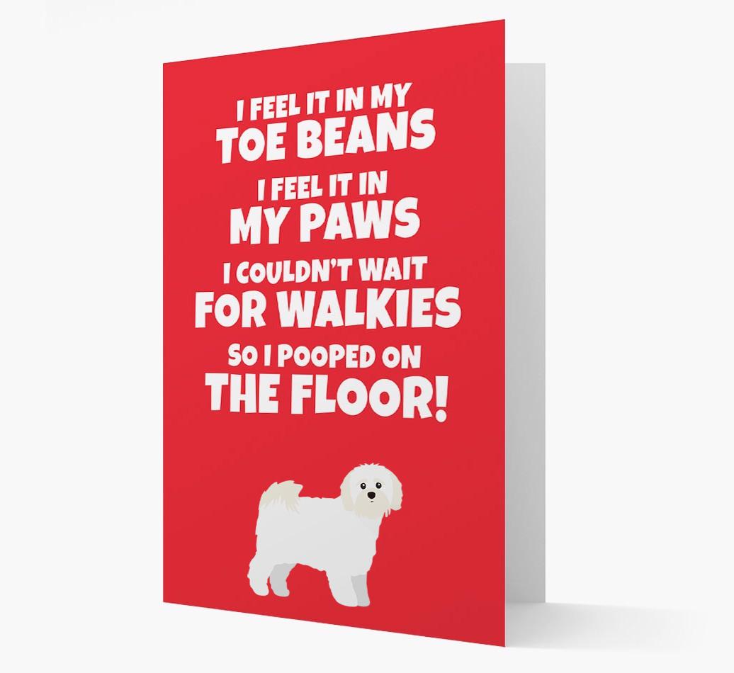 'I feel it in my...' - Personalized {breedFullName} Card