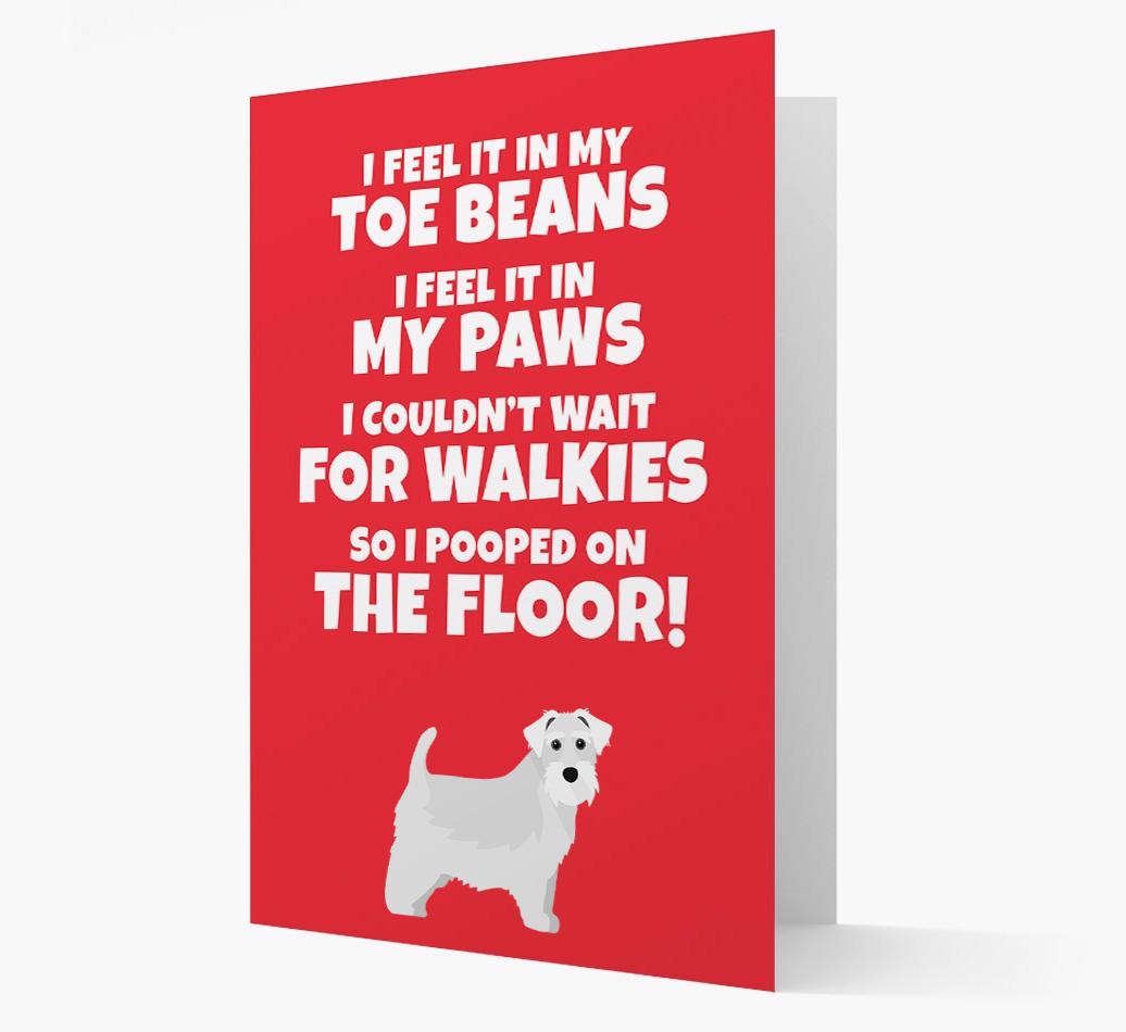 'I feel it in my...' - Personalized {breedFullName} Card