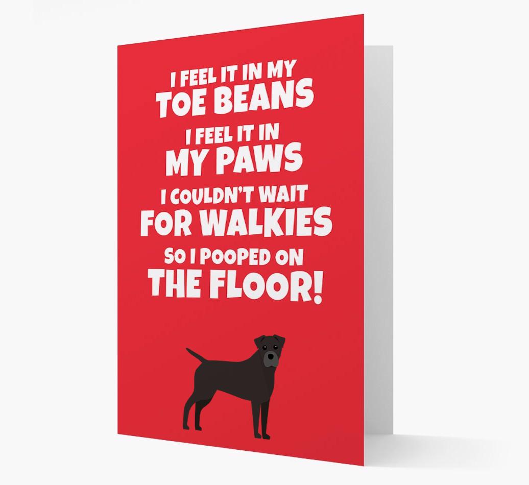 'I feel it in my...' - Personalized {breedFullName} Card