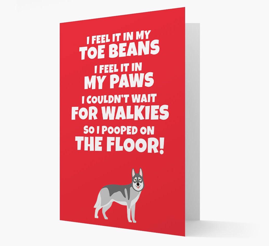 'I feel it in my...' - Personalized {breedFullName} Card