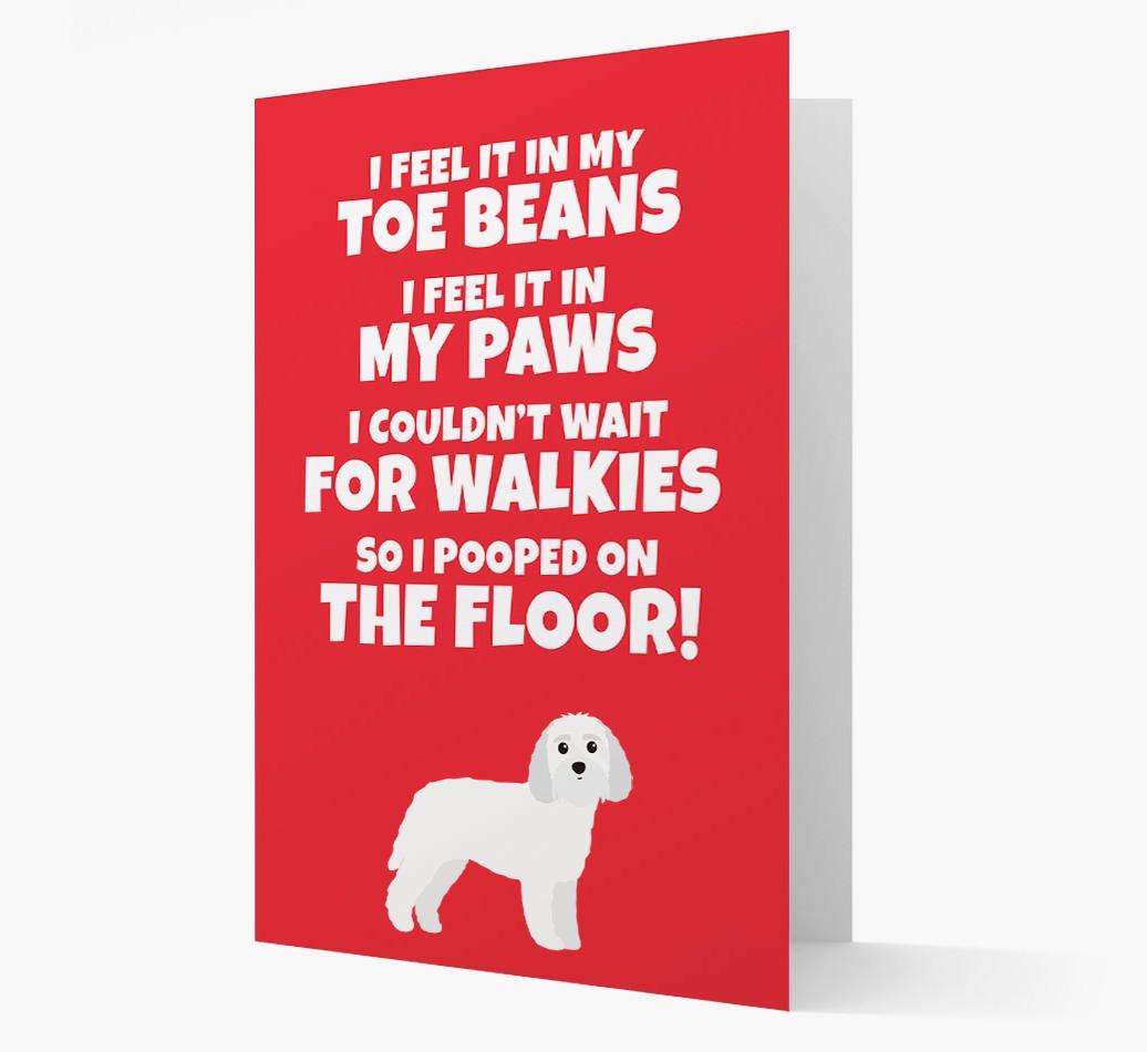 'I feel it in my...' - Personalized {breedFullName} Card