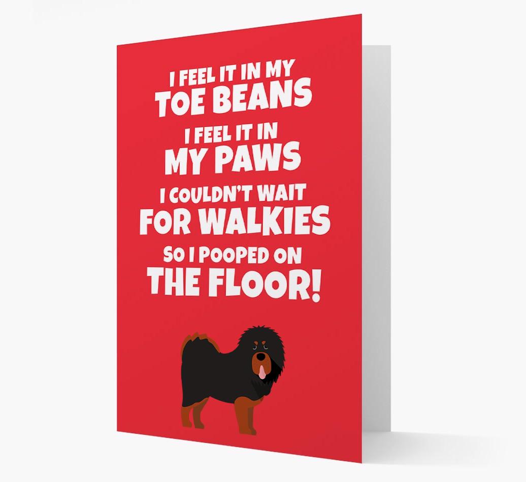 'I feel it in my...' - Personalized {breedFullName} Card