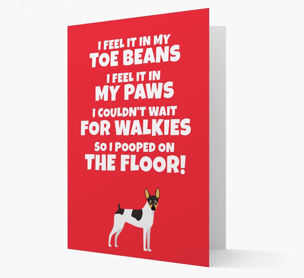 'I feel it in my...' - Personalized {breedFullName} Card