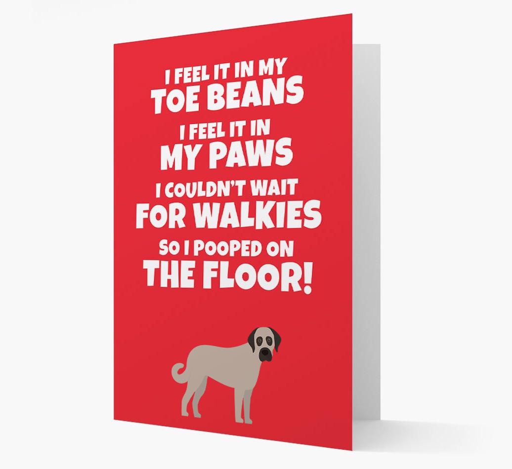 'I feel it in my...' - Personalized {breedFullName} Card