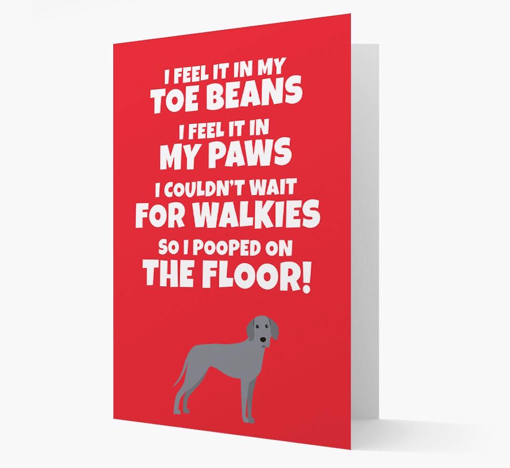 'I feel it in my...' - Personalized {breedFullName} Card