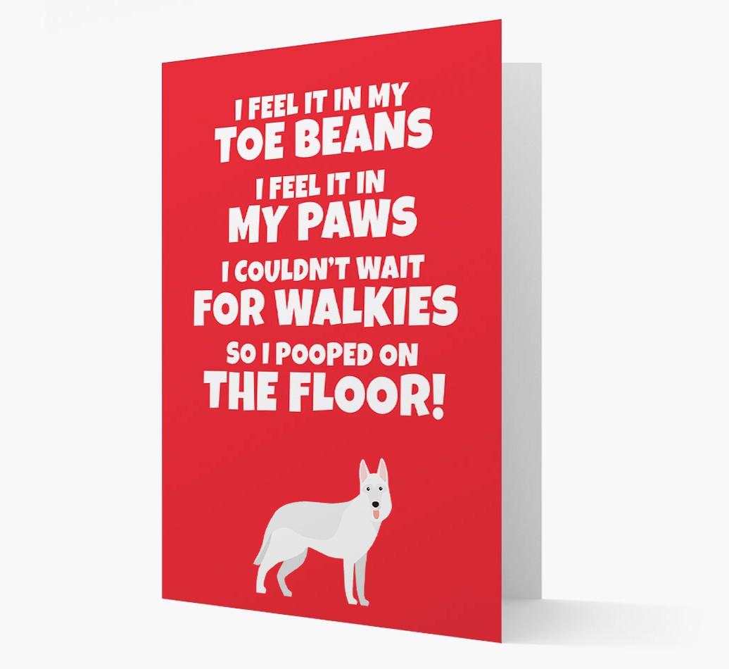 'I feel it in my...' - Personalized {breedFullName} Card