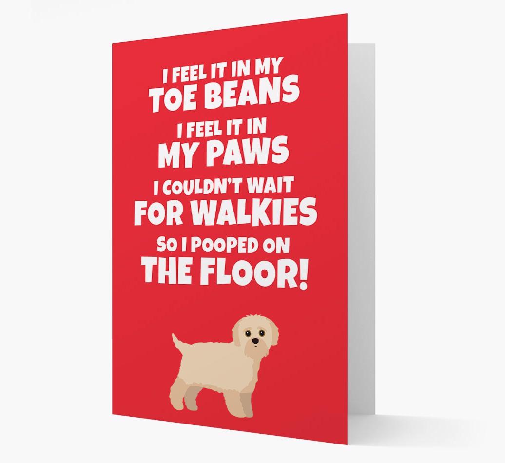 'I feel it in my...' - Personalized {breedFullName} Card