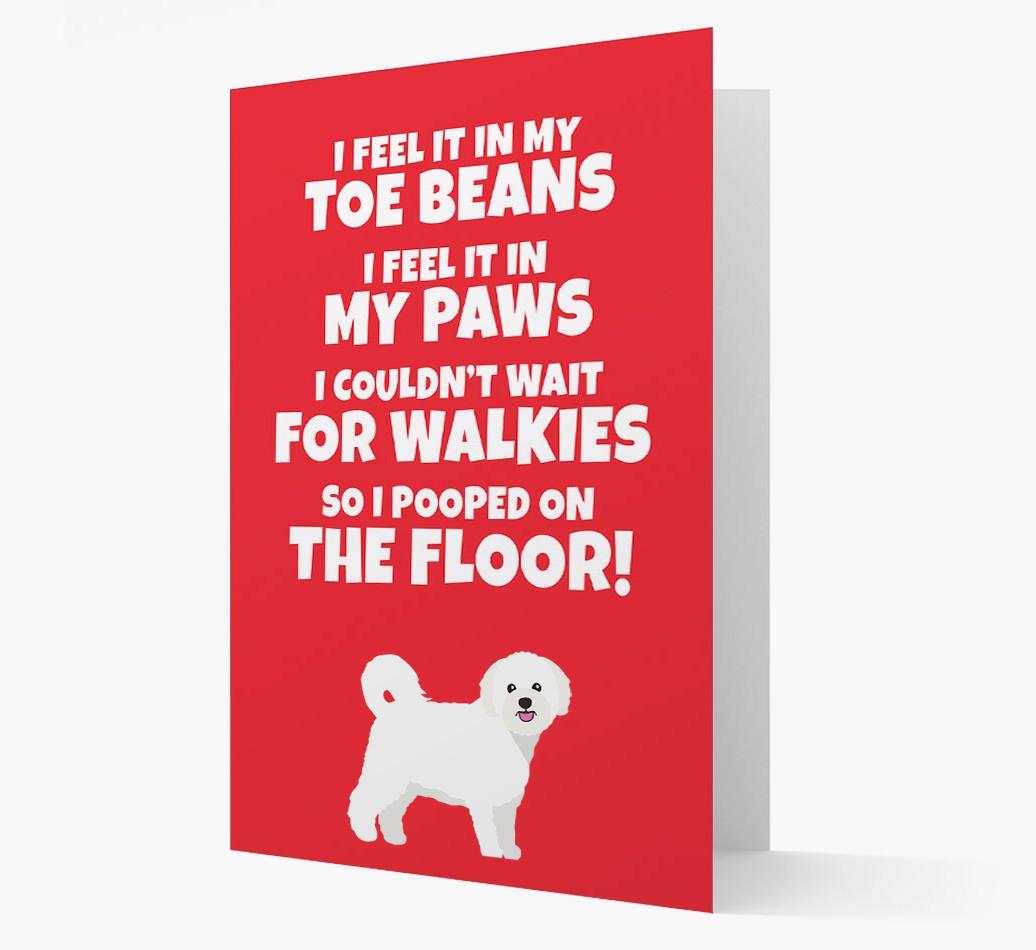 'I feel it in my...' - Personalized {breedFullName} Card