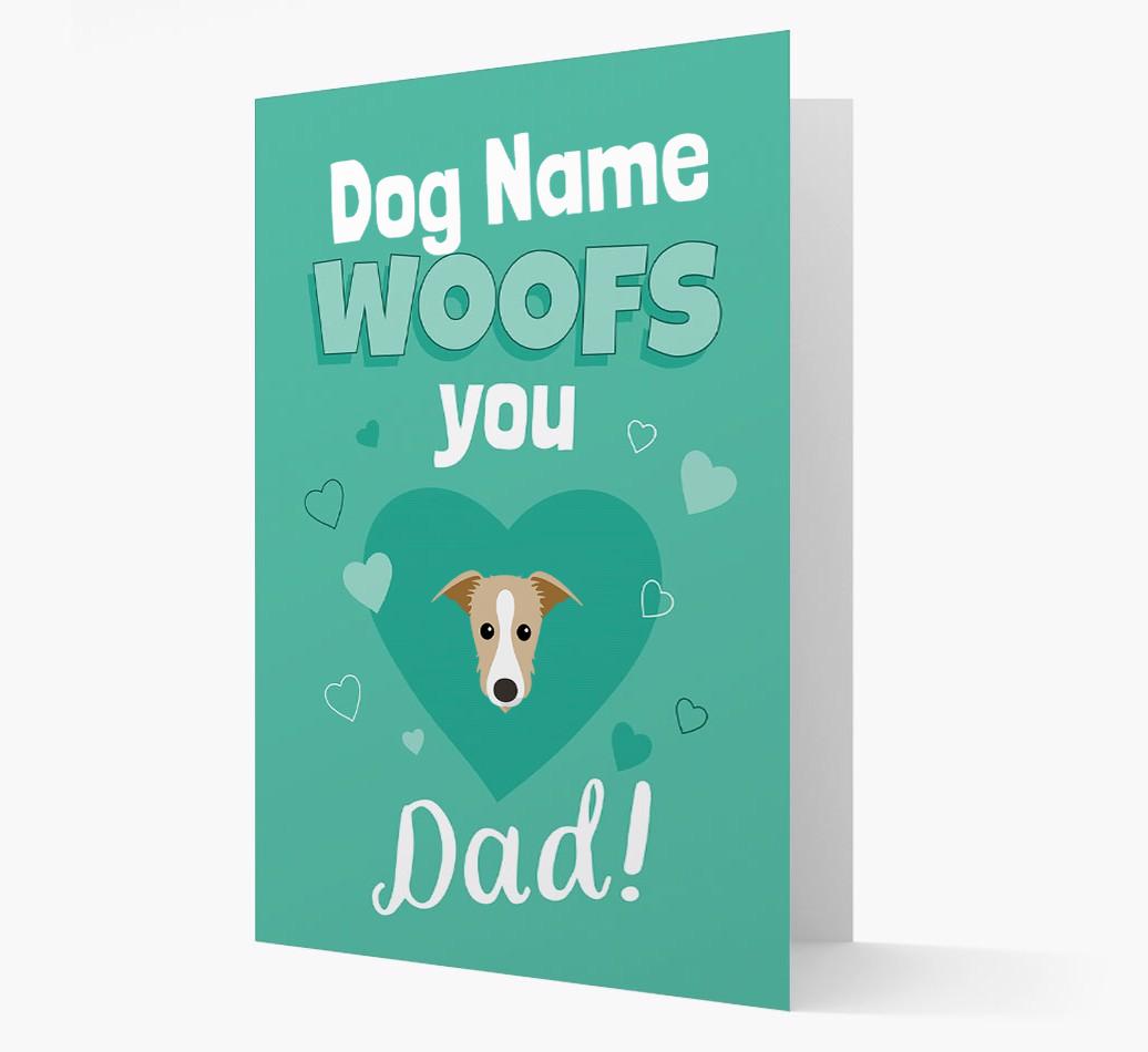 'I Woof You Dad' - Personalised {breedFullName} Card