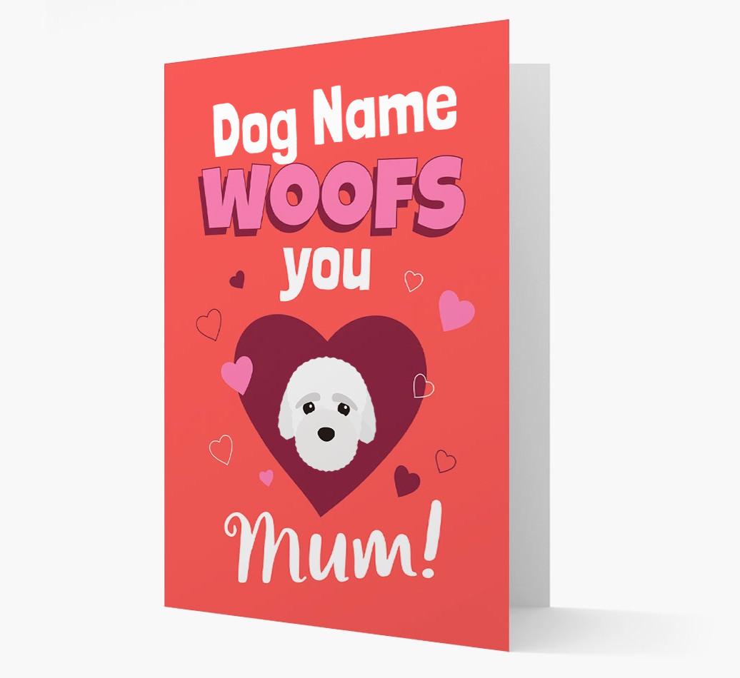 'I Woof You Mum' - Personalized {breedFullName} Card