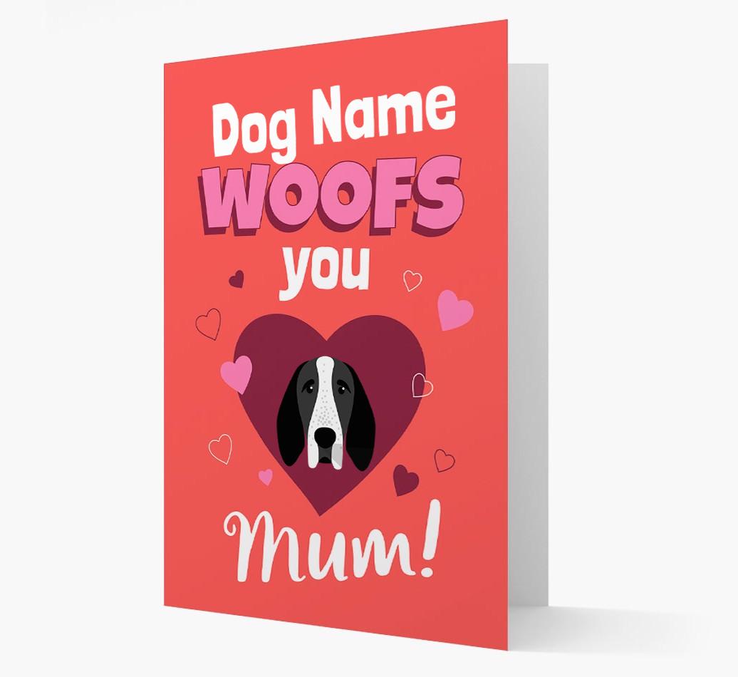'I Woof You Mum' - Personalized {breedFullName} Card