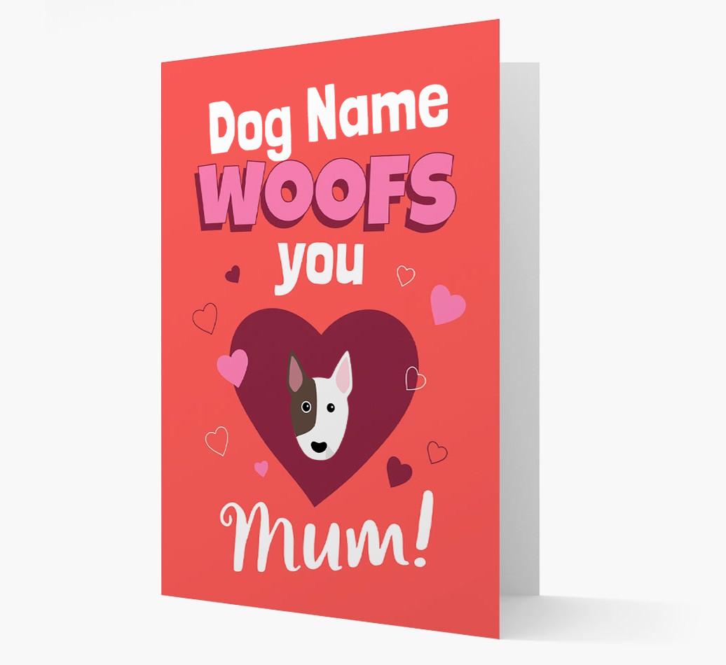 'I Woof You Mum' - Personalized {breedFullName} Card