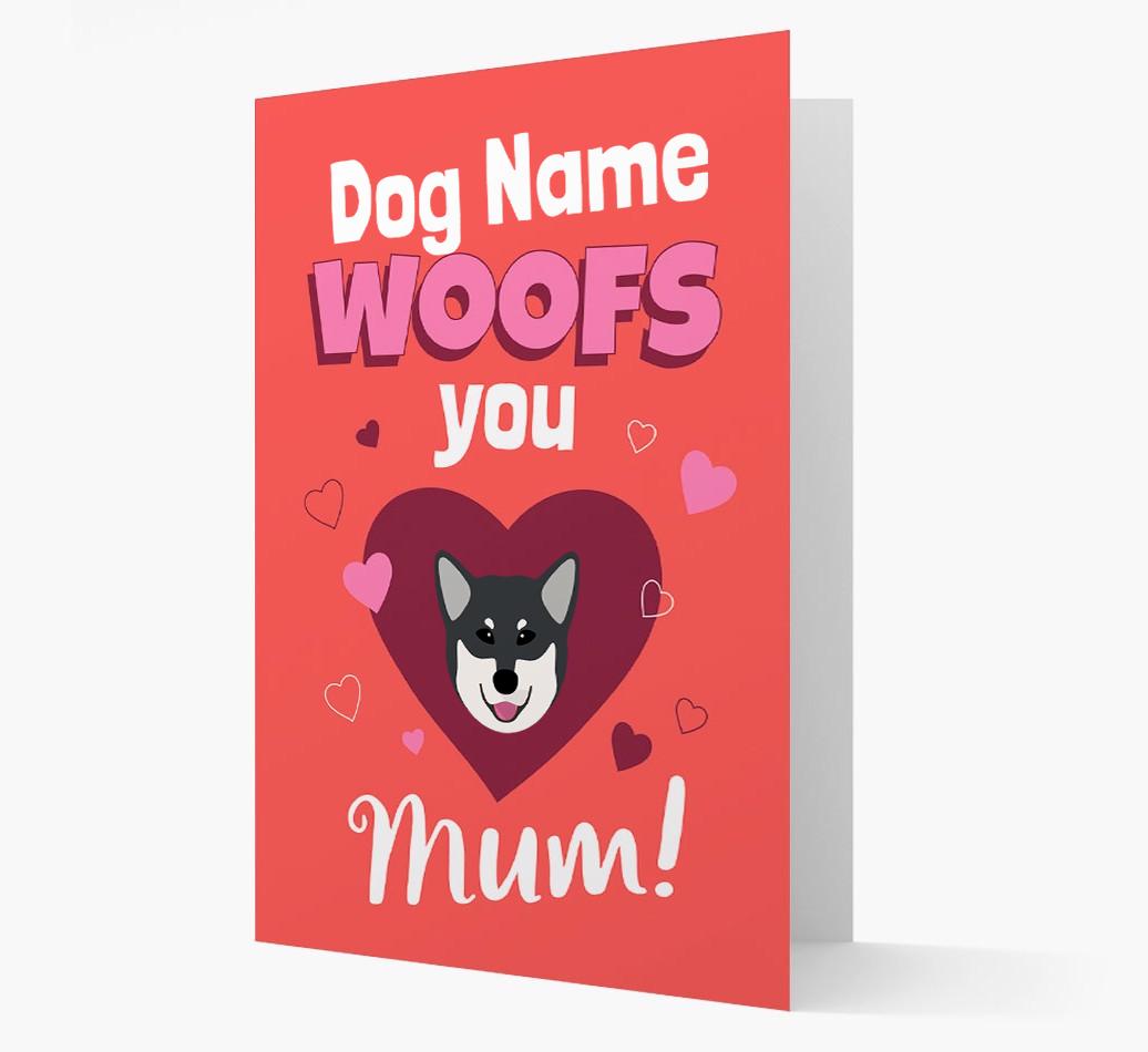 'I Woof You Mum' - Personalized {breedFullName} Card
