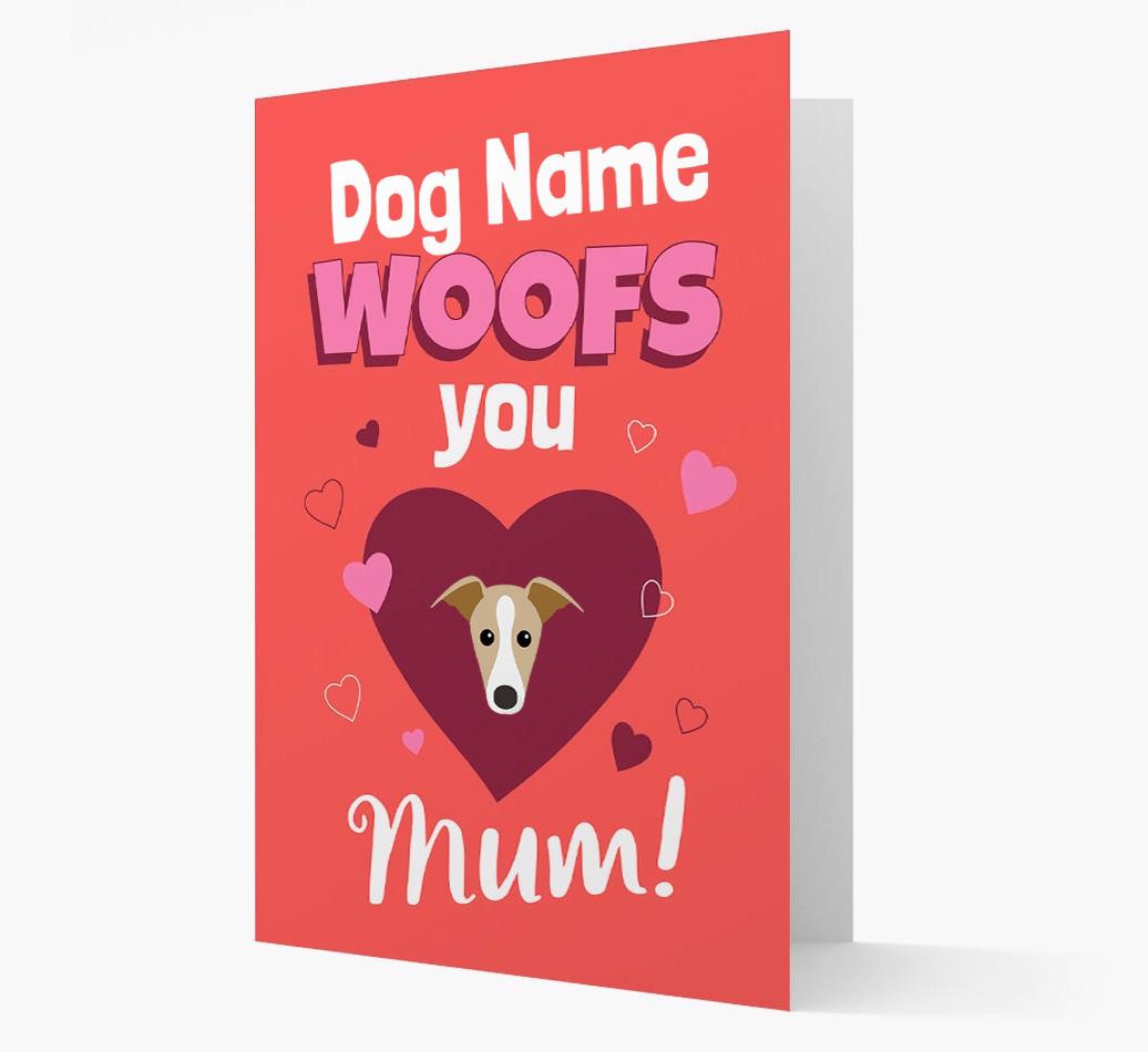 'I Woof You Mum' - Personalized {breedFullName} Card